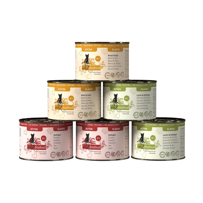 Catz Finefood Classic Kitten Multipack puszki 6x200g