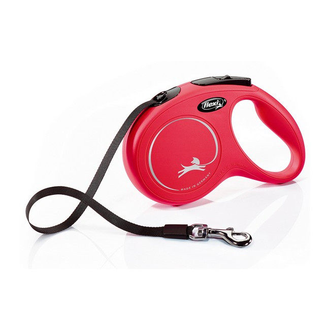 Flexi New Classic Smycz taśma M 5m czerwona [FL-2206]