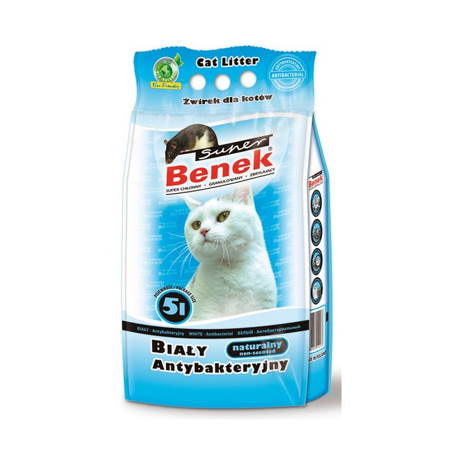 Super Benek Żwir biały antybakteryjny 5L