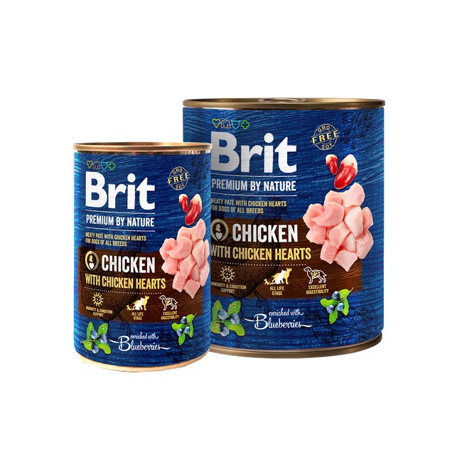 Brit Premium By Nature Chicken & Hearts puszka 400g