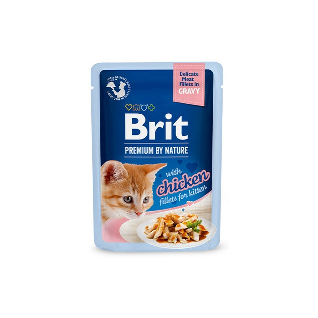Brit Premium Cat Kitten Fillets with Chicken saszetka 85g