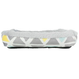 Trixie Legowisko Bunny dla królika i kawii domowej prostokątne 30x6x22cm szare