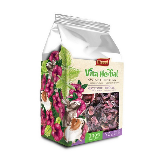 Vitapol Vita Herbal Kwiat hibiskusa dla gryzoni i królika 70g