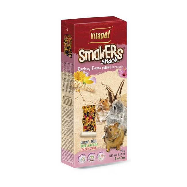 Vitapol Smakers dla gryzoni - kwiatowy 2szt [1152]