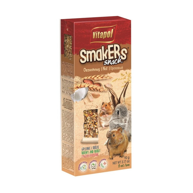 Vitapol Smakers dla gryzoni - orzechowy 2szt [1106]