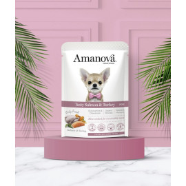 Amanova Dog Adult Tasty Salmon & Turkey - łosoś i indyk saszetka 100g [P06]