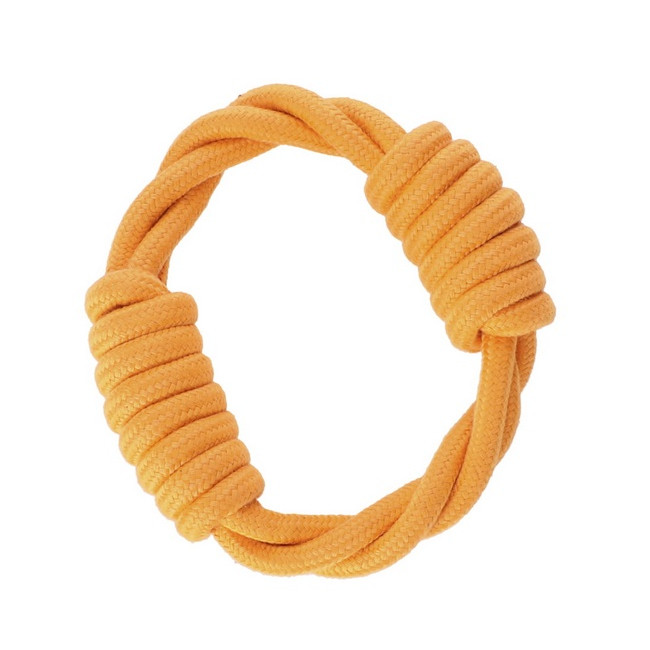 Dingo Zabawka dla psa - Ringo zaplatane Energy 18cm pomarańczowe