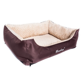 Bimbay Pokrowiec do kanapy Minky r.3 - 100x80cm brąz-beż