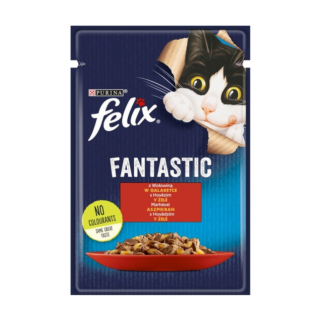 Felix Fantastic Wołowina w galaretce saszetka 85g