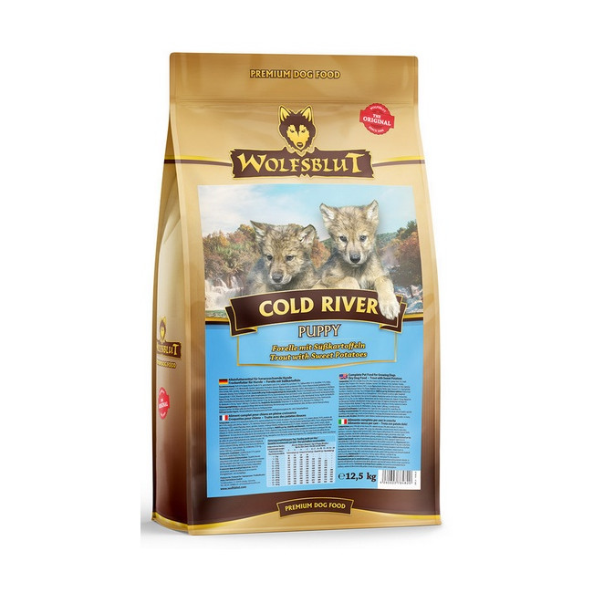Wolfsblut Dog Cold River Puppy - pstrąg i bataty 12,5kg