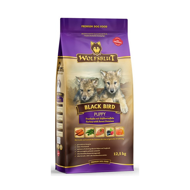 Wolfsblut Dog Black Bird Puppy - indyk i bataty 12,5kg