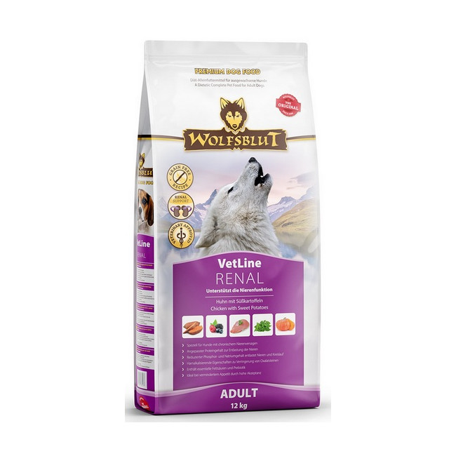 Wolfsblut Dog VetLine Renal - kurczak i bataty 12kg