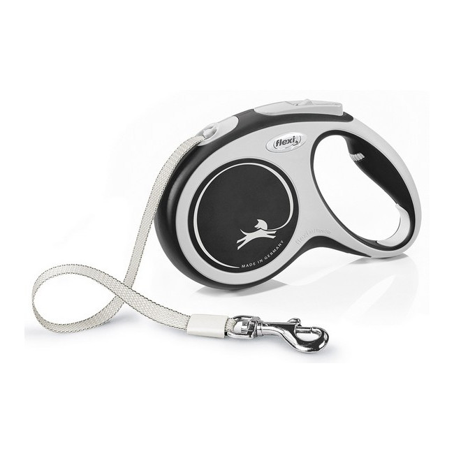 Flexi New Comfort Smycz taśma M 5m czarna [FL-3646]