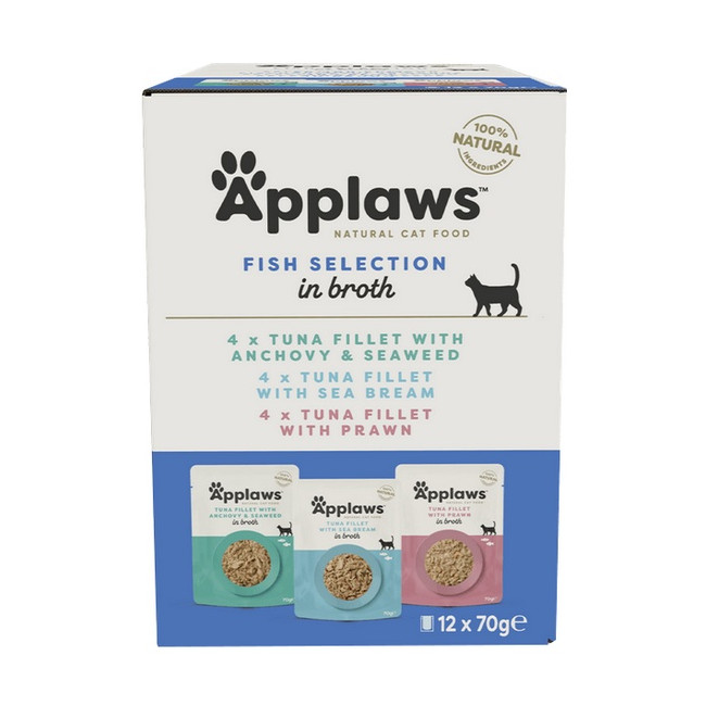 Applaws saszetki dla kota Fish Selection Multi Pack 12x70g