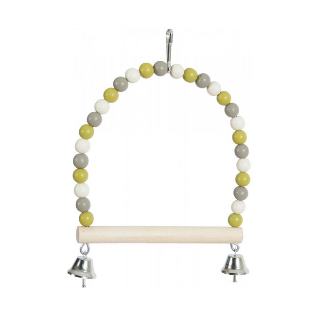 Zolux Huśtawka Perła z drewnianą żerdką i dzwoneczkami [134010]