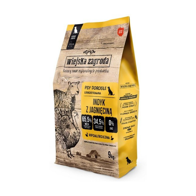Wiejska Zagroda Indyk z jagnięciną 9kg