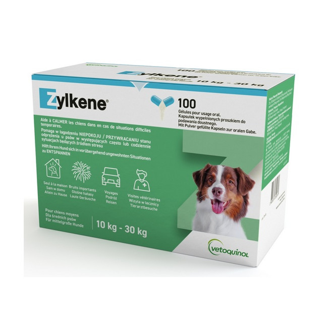 Vetoquinol Zylkene 225mg dla psów 10-30kg - blister 10 kapsułek