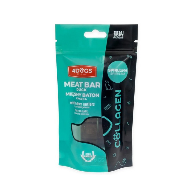 4DOGS Batony Semi-Soft Spirulina i poroże 2szt