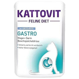 Kattovit Feline Diet Gastro kaczka i ryż saszetka 85g