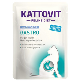 Kattovit Feline Diet Gastro kaczka i ryż saszetka 85g