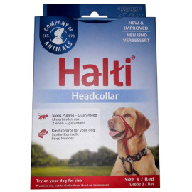 Halti Kantarek - obroża uzdowa rozmiar 3 czerwona