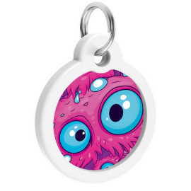 Collar WauDog Smart ID Zawieszka z QR-paszportem okrągła 3cm oko potwora