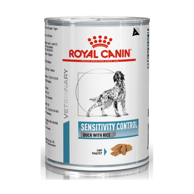 Royal Canin Veterinary Diet Canine Sensitivity Control kaczka i ryż puszka 420g