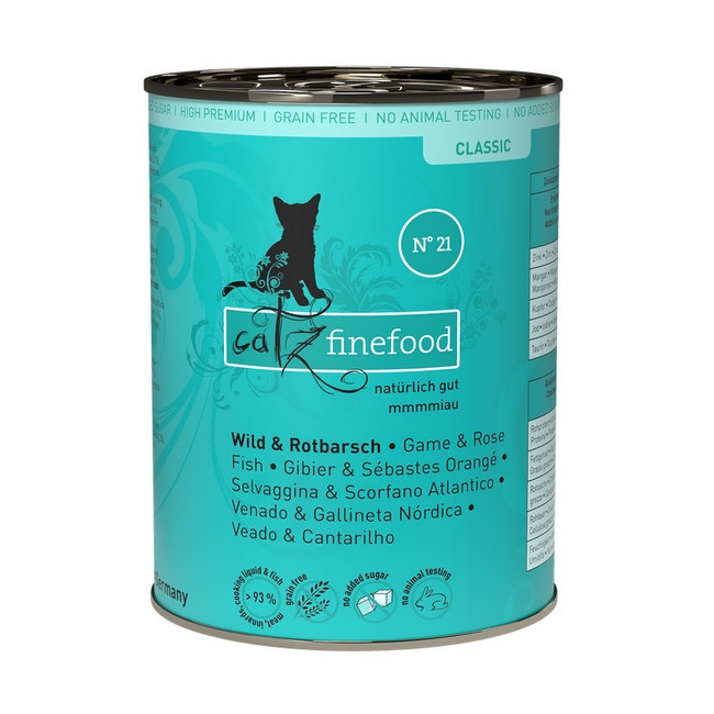 Catz Finefood Classic N.21 Dziczyzna i Karmazyn puszka 400g