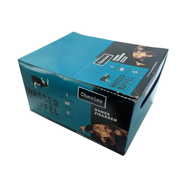 Chewies Hundezigarren Wasserbuffel - bawół wodny BOX 50x25g