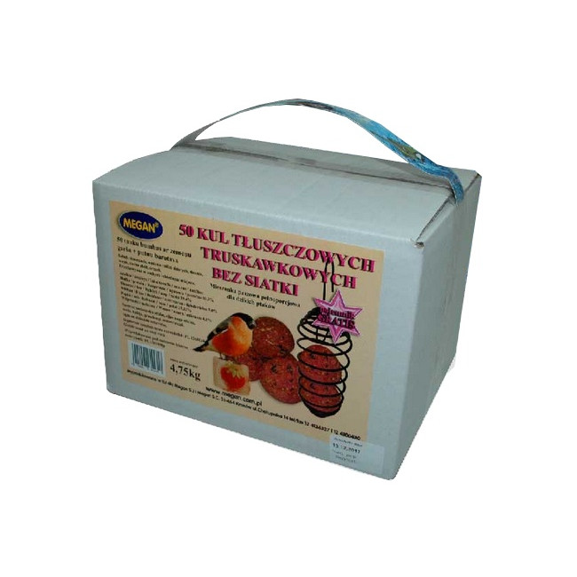 Megan Kule zimowe truskawkowe bez siatki 50szt + sprężyna [ME123]