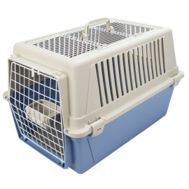 Ferplast Atlas 30 Open - transporter z otwieranym sufitem beżowo-niebieski [73017099]