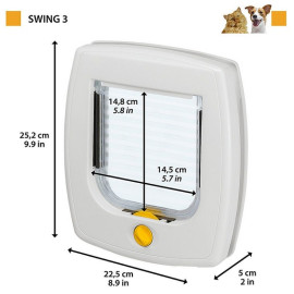 Ferplast Swing 3 Drzwiczki szare [72102021]