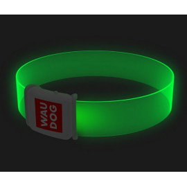 Collar WauDog LED Obroża z podświetleniem LED, klamra magnetyczna, 25mm/45cm