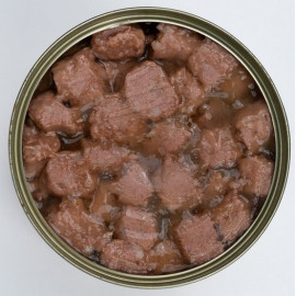 TUF TUF Kawałki mięsne z drobiem dla kota puszka 415g