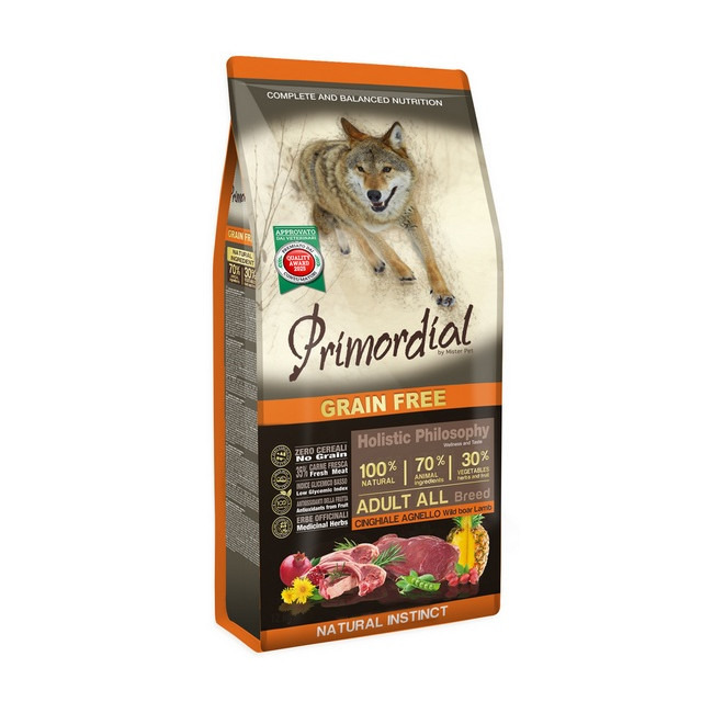 Primordial Dog Grain Free Adult Wild Boar & Lamb 12kg