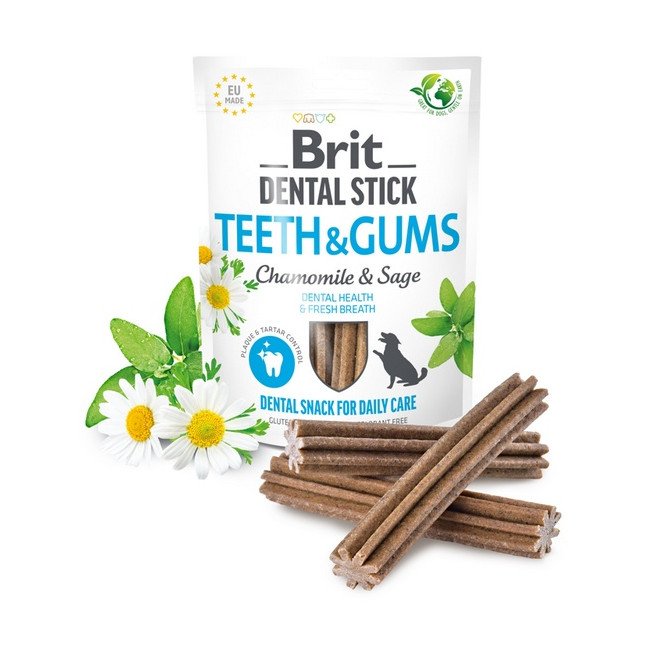 Brit Dental Stick Teeth & Gums with Chamomile & Sage 251g
