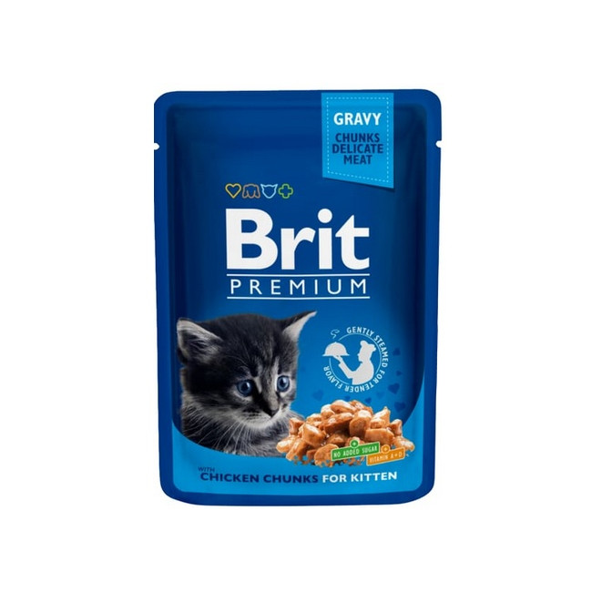 Brit Premium Cat Kitten Kurczak saszetka 100g
