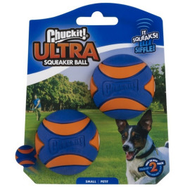 Chuckit! Ultra Squeaker Ball Small 2pak [31537]