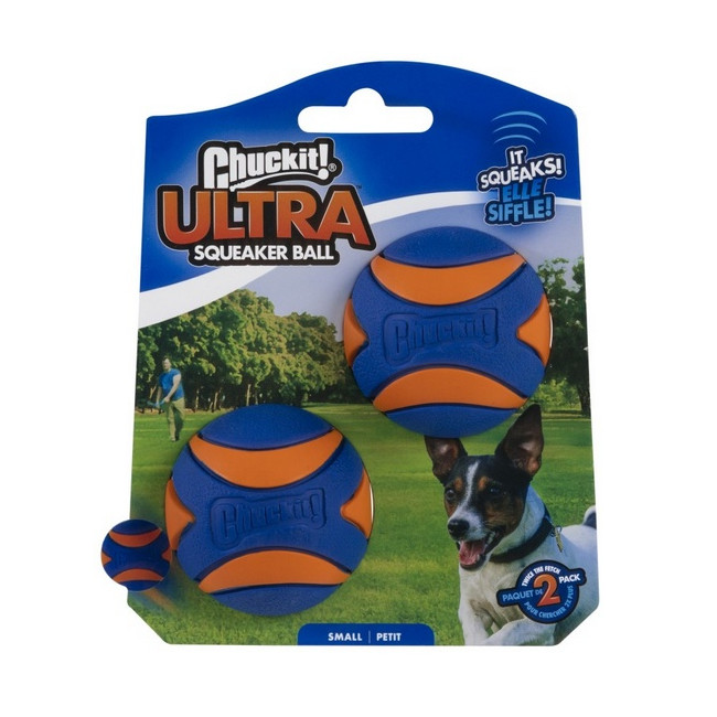 Chuckit! Ultra Squeaker Ball Small 2pak [31537]