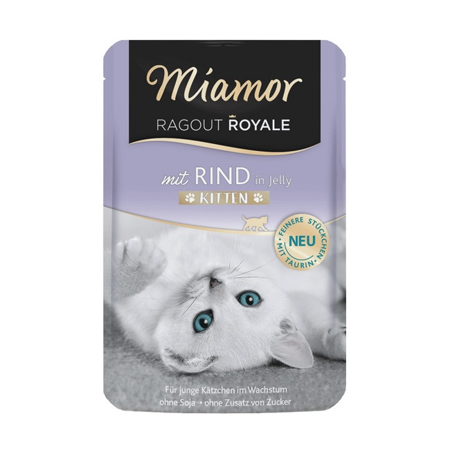 Miamor Ragout Royale Kitten z Wołowiną w galaretce saszetka 100g