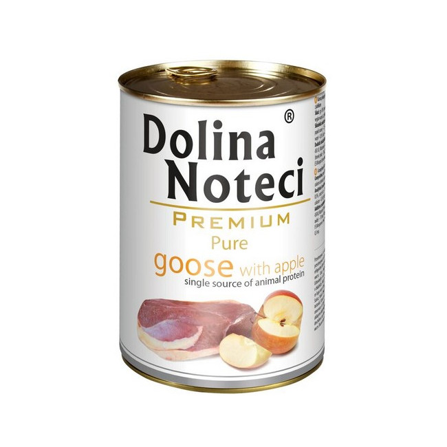 Dolina Noteci Premium Pies Pure Gęś i jabłko puszka 400g