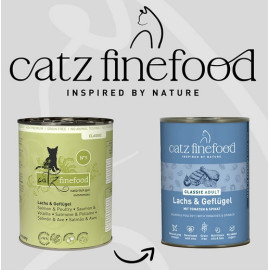 Catz Finefood Classic N.05 Łosoś i drób puszka 400g