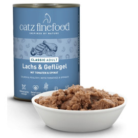 Catz Finefood Classic N.05 Łosoś i drób puszka 400g
