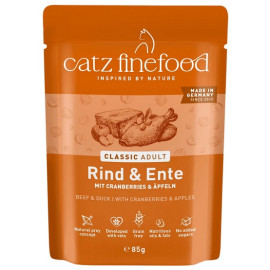 Catz Finefood Classic N.23 Wołowina i Kaczka saszetka 85g