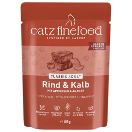 Catz Finefood Classic N.07 Wołowina i cielęcina saszetka 85g