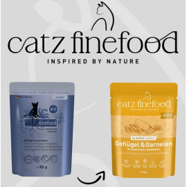 Catz Finefood Classic N.17 Drób i Krewetki saszetka 85g