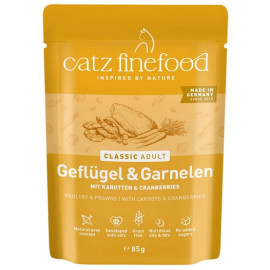 Catz Finefood Classic N.17 Drób i Krewetki saszetka 85g
