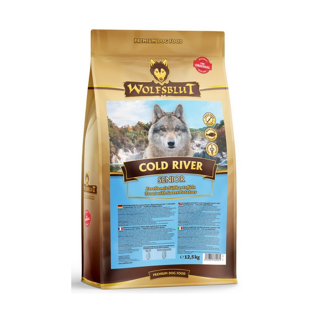 Wolfsblut Dog Cold River Senior - pstrąg i bataty 12,5kg