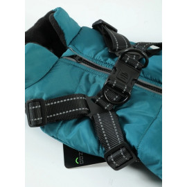 Zolux Kurtka puchowa z szelkami dla psa R.40 niebieska