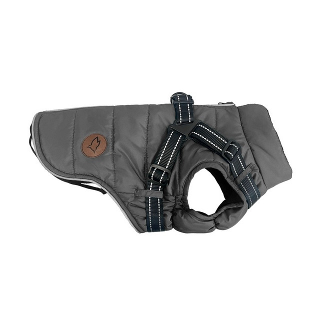 Zolux Kurtka puchowa z szelkami dla psa R.35 szara